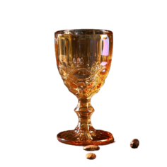 Бокал Magistro «Ла-Манш», 250 мл, 8?15,5 см, цвет янтарный