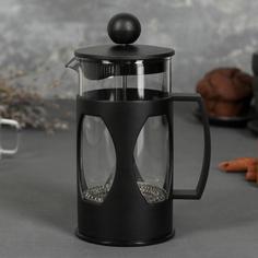 Френч-пресс Доляна «Оливер», 350 мл, цвет чёрный