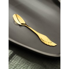 Ложка чайная Magistro Wings, h=14 см, цвет золотой