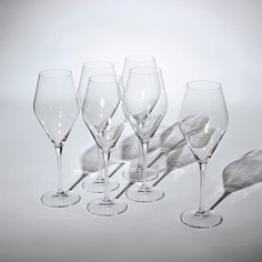 Набор бокалов для вина Loxia, стеклянный, 510 мл, 6 шт Crystalite Bohemia