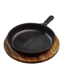 Сковорода литая чугунная Magma, d=24 см, h=4 см, чугунная ручка