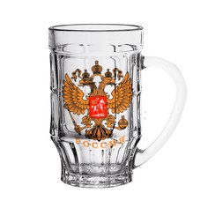 Набор «Герб России», 6 стопок 50 мл, 2 кружки 500 мл, пепельница АС ДЕКОР