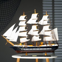 Корабль сувенирный большой «Орел», борт синий с белой полосой, 75х65х15 см No Brand