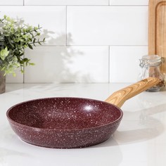 Сковорода кованая Natural. Brown, d=22 см, ручка soft-touch, антипригарное покрытие, индук Magistro