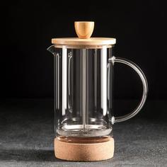 Френч-пресс «Эко cork», 600 мл No Brand