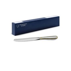 Нож столовый Капелька посереб. с част. позол. (И) Кольчугинский мельхиор