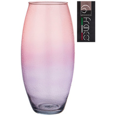 Ваза Franco Drops Amarrilys Violet pink 26см стекло 316-1740_