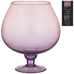 Ваза Franco Drops Napolion violet pink 26см стекло 316-1744_