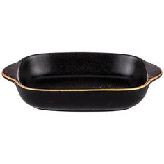Блюдо Bronco Midnight gold 21х13.5х4см 450мл фарфор 42-366_