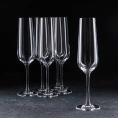 Набор бокалов для шампанского Strix, 200 мл, 6 шт Crystalite Bohemia