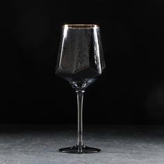 Бокал для вина Magistro «Дарио», 500 мл, 9?25 см, цвет графит