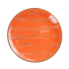 Тарелка обеденная Scratch, d=28 см, цвет оранжевый Wilmax