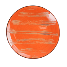 Тарелка обеденная Scratch, d=22,5 см, цвет оранжевый Wilmax