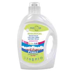 Экологичный гель для стирки Molecola Family color, 3 л