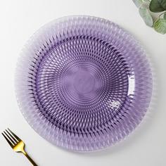 Тарелка подстановочная Magistro «Вилеро», d=33 см, цвет фиолетовый