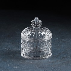 Сахарница Ева, 200 мл, 9?11 см, с крышкой No Brand