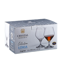 Набор стаканов для коньяка Loxia, 395 мл, 6 шт Crystalite Bohemia