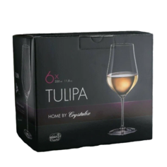 Набор бокалов для вина «Тулипа», 350 мл, 6 шт Crystal Bohemia