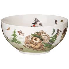 Набор из 4 штук Салатник Lefard Совы 15см, фарфор (86-2457_4)