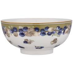 Набор из 6 штук Салатник-тарелка суповая Lefard Фрукты 15х7см, фарфор (104-895_6)