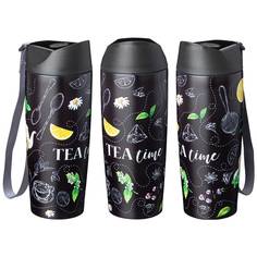 Набор из 2 штук Термокружка с конпкой-стоппером Agness Tea time 380мл, сталь (709-090_2)
