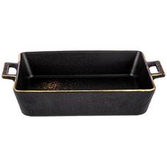 Набор из 2 штук Блюдо для запекания Bronco Midnight gold 25х15см, 900мл, фарфор (42-378_2)