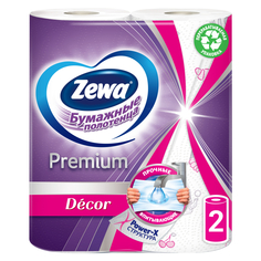 Бумажные полотенца Zewa Premium Decor двухслойные 2 шт.
