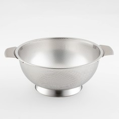 Дуршлаг на ножке, d=26,5 см, 201 сталь, две ручки No Brand