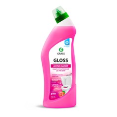 Чистящий гель для ванны и туалета Grass Gloss pink, флакон, 750 мл