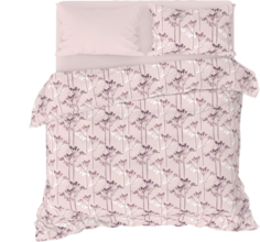 Простыня Homeclub 150 x 214 см бязь пудровая