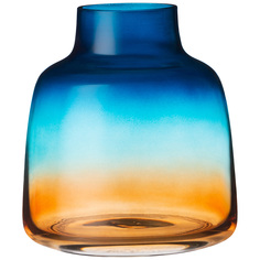 Ваза Muza "Leona blue amber"высота 15 см (380-761) Муза