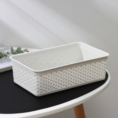 Корзина универсальная Idiland Wenge, 2,25 л, 25,7х15,8х8 см, цвет светло-серый