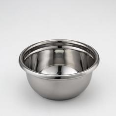 Миска "Проф", 2,5 л, 22,5х10 см, зеркальная, толщина стали 0,6 мм No Brand