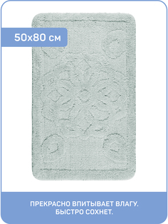 Коврик из микрофибры Фрейр пепельный 50x80см Master House