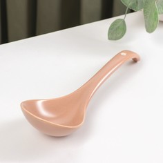 Ложка для салата керамическая "Крем", 22,2х6,8х4,5 см, розовый No Brand
