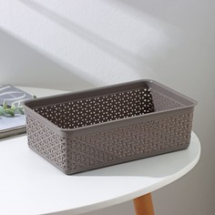 Корзина универсальная Idiland Wenge, 2,25 л, 25,7х15,8х8 см, цвет серый