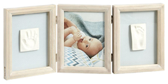 Фоторамка Baby Art тройная классика беленое дерево