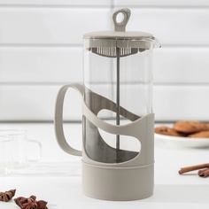 Френч-пресс Herevin "Арабика", 1 л, серый