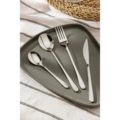 Набор столовых приборов Magistro "Дина", 4 предмета, цвет серебряный