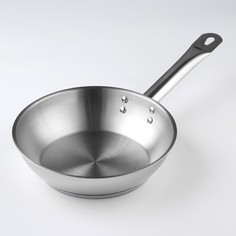 Сковорода Катунь "Общепит", d-22 см, дно 3,5 мм, с теплораспределителшьным слоем Katun