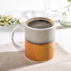 Кружка-хамелеон Доляна керамическая "Прохладительные пузырики", 350 мл