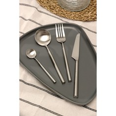 Набор столовых приборов Magistro "Колонна", 4 предмета, цвет серебряный