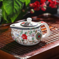 Чайник заварочный керамический "Цветы", 200 мл No Brand