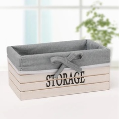 Короб для хранения Доляна Storage, 20х11,5х9 см, белый (3954828)