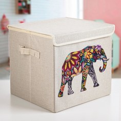Короб для хранения "Слон", 30х30х28,5 см (3692713) No Brand