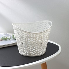 Корзина универсальная Idiland Sakura, 3,1 л, 21х20х16,3 см, круглая, цвет светло-серый