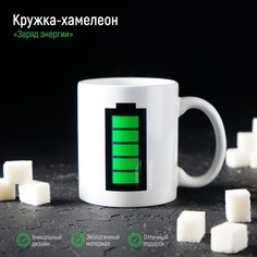 Кружка-хамелеон Доляна керамическая "Заряд энергии", 350 мл
