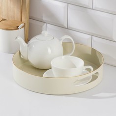 Поднос 25х5 см, белый No Brand