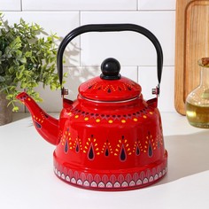 Чайник "Валенсия", 2,5 л, 24х17х26 см, индукция, цвет красный No Brand