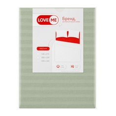 Простыня "Love Me" 220/240 Smoke Green